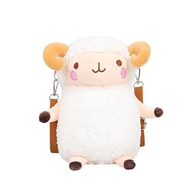 Cute Fuzzy Women Small Plush Shoulder Bag Lamb Like Fabric