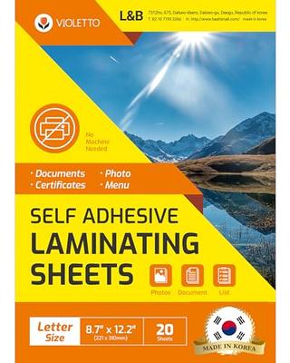 self laminating sheets 8.5 x 11