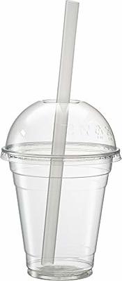 Clear Jumbo Smoothie Straws, Clear Disposable Wide-mouthed Large Milkshake Straws 9.43'' Inches High / 100 Pack, Size: 0.43