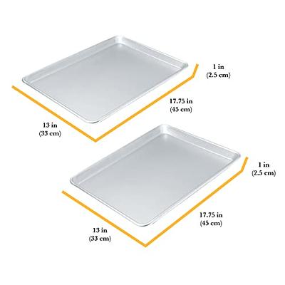 Chicago Metallic Commercial II Traditional Uncoated 16-3/4 by 12-Inch  Jelly-Roll Pan, Perfect for making jelly rolls, cookies, pastries, pizza,  one-pan meals, and more, Set of 2 - Yahoo Shopping