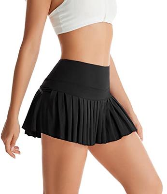 Yknktstc Women Tennis Skirt with Pocket Pleated Golf Skirt Workout