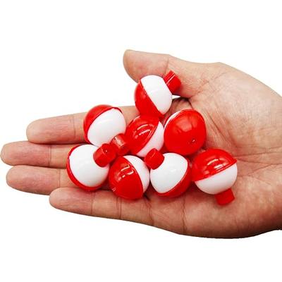 Gefischtter 16Pcs Fishing Bobbers Fishing Float and Bobbers Assortment  Floats Foam Set Push Button Snap-on Round Fishing Floats Red and White Fishing  Bobbers(2.5/3/3.5/4cm) - Yahoo Shopping