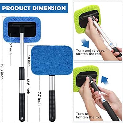 YOOHE Car Window Cleaner - Windshield Cleaner Tool, Car Windshield Cleaner  with Detachable Handle for Auto Inside Glass Wiper Interior Accessories Car  Cleaning Kit