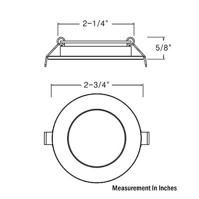 12 Volt LED Puck Light, RV Boat Overhead Recessed Mount Ceiling Light, –  Acegoo