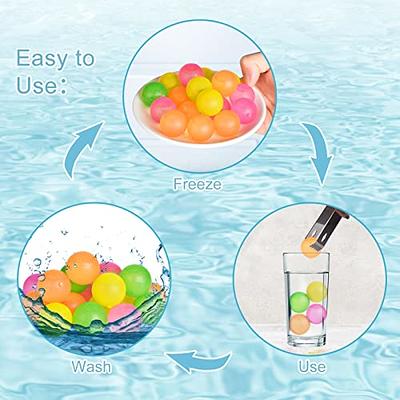 Reusable Ice Cube Plastic Ice Cubes Colorful Refreezable Ice Cubes