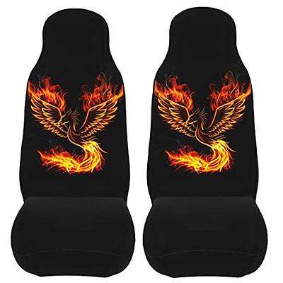 Phoenix Printed Car Seat Cover Front Seats, Bucket Seat Protector