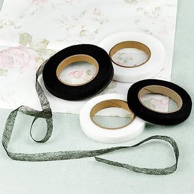 Outus Fabric Fusing Tape Adhesive Hem Tape Iron-On Tape Each 27 Yards, 2 Pack (1 inch)