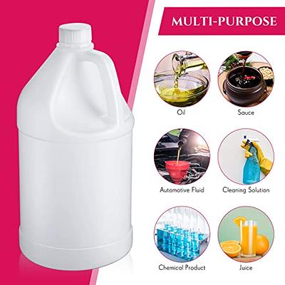 2pcs Gallon Plastic Jug Empty Gallon Milk Jugs with Caps Empty