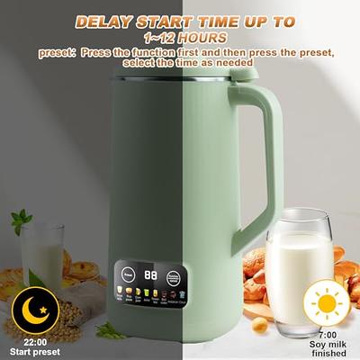 Nut Milk Maker, Automatic Almond Milk Machine for Homemade Plant-Based  Milk, Oat, Soy, Dairy Free Beverages, 20 oz Soy Milk Maker with Delay