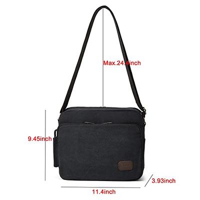 Men's Multifunctional Canvas Messenger Handbag Outdoor Sports Over Shoulder  Crossbody Side Bag