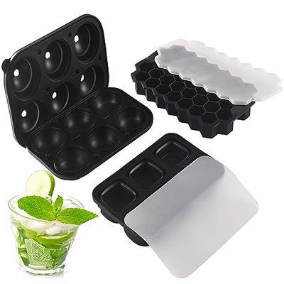 Silicone Ice Cube Trays with Lid for Freezer 3 Pack, Annaklin 12-Grid Easy  Release Stackable