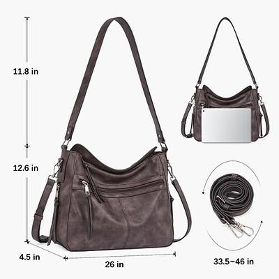 WESTBRONCO Purses For Women Vegan Leather Purses and Handbags Large Ladies  Tote Shoulder Bag