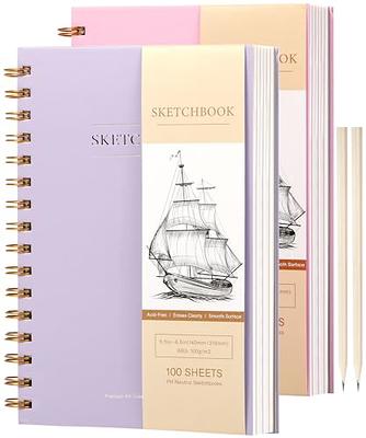 Sketch Book for Kids - Small Sketchbook - Sketch Book 5.5 X 8.5, Pack of 1  (68lb/110gsm), 100 Sheets Artist Sketch Pad, Acid Free Drawing Paper, Art