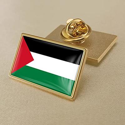 Palestine Flag Pin Lapel Badge, Palestinian Flag Bulk Pins, Enamel