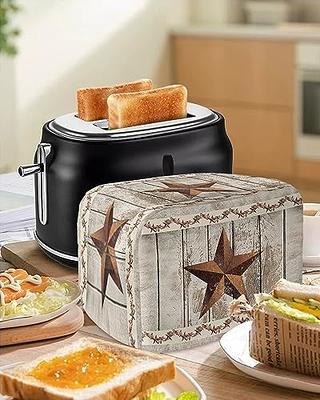 Toaster Cover, 2 Slice Toaster Cover Retro Pentagram Star Berries Farm  Vintage Wooden Board Background Kitchen Small Appliance Covers, Dust and  Machine Washable Bread Maker Cover (12w X 7.5d X 8h) 