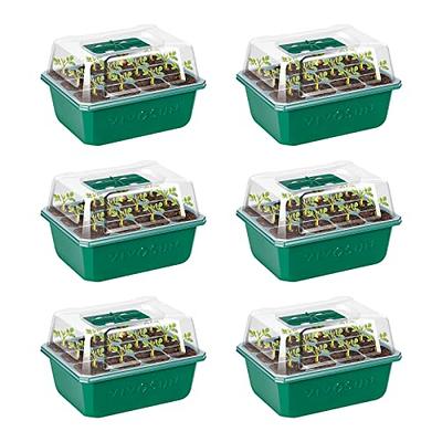 6-Pack Seed Starter Trays, 240-Cell Seed Starter Kit with Humidity Dome
