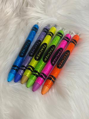 Glitter Crayon Teacher Gel Pens - Yahoo Shopping