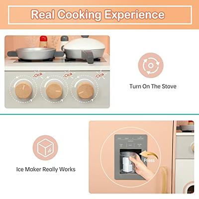 Miniature REAL COOKING kitchen set (real stove, sink, cookwares