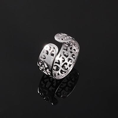 VIKI LYNN Toe Rings for Women Sterling Silver Adjustable Open