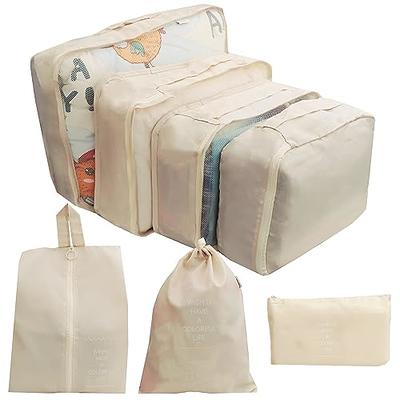 7 in 1 Travel Bag Organizer Luggage Organizer Travel Pouch Set Storage Bag  for Clothes Travel Organizer Travel Essentials