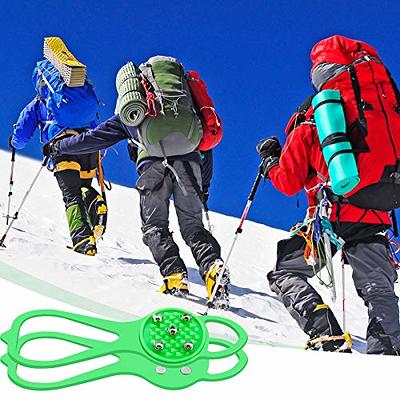 1 Pair Non Slip Gripper Spikes Claw Universal Ice Non Slip Shoe Spikes with  5 Tooth Steel Nails for Hiking Mountaineering Skiing Walking Shoes and  Boots (Yellow) - Yahoo Shopping