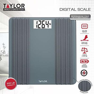 Taylor Digital Bathroom Talking Scale, 5 Languages, Scales Body Weight,  White Scale Clear Glass Stainless Steel Accents, 440LB Capacity, Clear  Stainless Steel Accents (5294756) - Yahoo Shopping