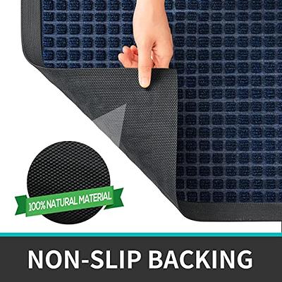 Skid-Resistant Heavy-Duty Door Mat - Charcoal Black - 3' x 4