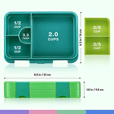 Caperci Versatile Kids Bento Lunch Box - Leakproof 6-Compartment Children's  Lunch Container with Removable Compartment - Ideal Portions for Ages 3 to  7, BPA-Free Materials (Green) - Yahoo Shopping