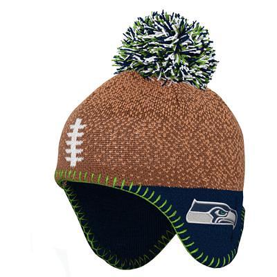 New Era Men's Seattle Seahawks Sideline Ink Knit Hat - Navy - Each