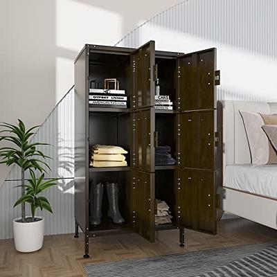  Yizosh Metal Armoire Wardrobe Closet Cabinet for