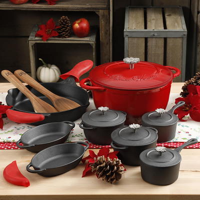 The Pioneer Woman Timeless Beauty Red 8-inch Fry Pan with Mini