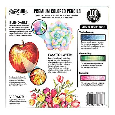 ArtSkills Artist Colored Pencils Set, Colored Pencils for Adult Coloring  Books, Drawing, Sketching, 100-Count - Yahoo Shopping