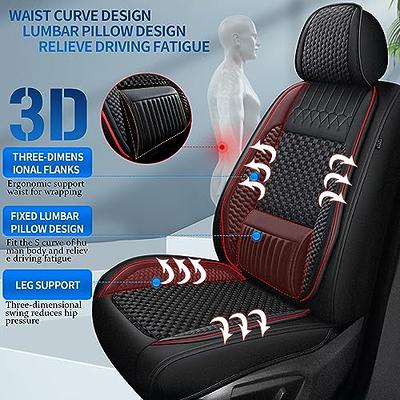 Leather Car Front Seat Cover Cushion Protector with Pillow