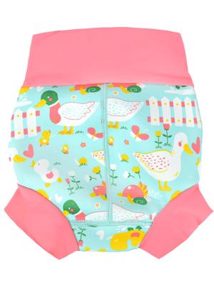 Splash About Happy Nappy Swim Diaper, White Birds, 12-24 Months