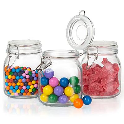 1-gallon Glass Jar Wide Mouth With Airtight Metal Lid USDA Approved  Dishwasher Safe Made in the USA 