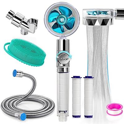 Hand Shower With Turbo Function, With 3-position Adjustable Shower Head,  Pressurized Showerhead For Bathroom, Bathroom Accessories, - Temu