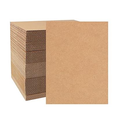 Corrugated Cardboard Filler Insert Sheet Pads 1/8 Thick - 7 x 5 Inches for  Packing, mailing, and Crafts - 25 Pack 