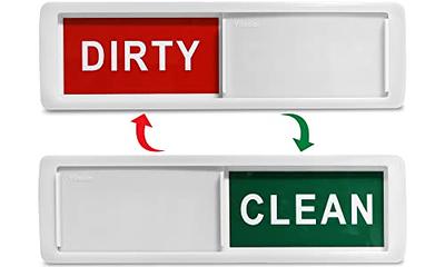 MOONOON Clean Dirty Magnet for Dishwasher,Dirty Clean Dishwasher Magnet  Sign for Kitchen Organization and Storage,Slide Indicator to Show