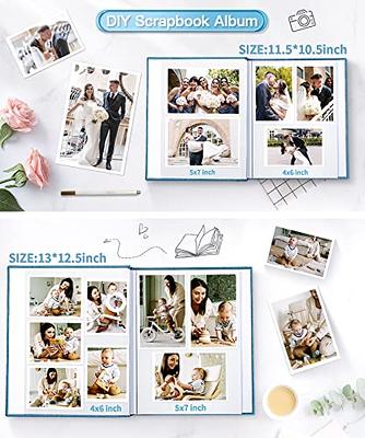 Popotop Photo Album Self Adhesive Scrapbook Album for 4x6 5x7 8x10  Pictures,60 Pages DIY Photo Book,Birthday Gifts for Women Mom,Wedding Baby  Family Travel Light Blue - Yahoo Shopping