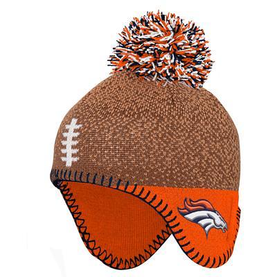 Cincinnati Bengals Infant Football Head Knit Hat with Pom - Brown