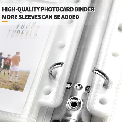 Leather Kpop Photocard Binder, 4-Pocket Photocard Holder, Kpop Zipper Binder  Case, 25 Sleeves, Black - Yahoo Shopping