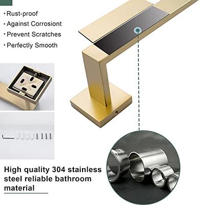 USHOWER Brushed Nickel Bathroom Accessories Set, 24-Inch Towel Bar Set Wall  Mounted, Durable SUS304 Stainless Steel Bathroom Hardware Set, 5-Piece -  Yahoo Shopping