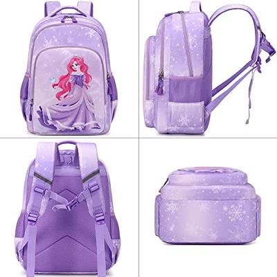 HTgroce Backpack for Girls Elementary Bookbag for School Backpack Set Girls  Preschool Book Bag with Lunch Box Pencil Case