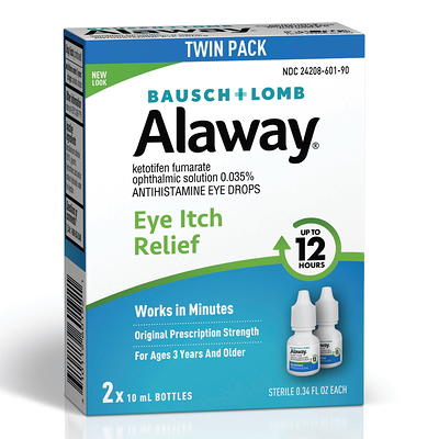 Zaditor Eye Drops, Antihistamine, Eye Itch Relief, Twin Pack, 2