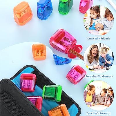 12Pcs Pencil Sharpener Set, Colored Pencil Sharpener Manual Mini Dual Holes  Pencil Sharpeners Bulk with Lid, Handheld Pencil Sharpener for Kids School  Office Classroom (2 Inch) - Yahoo Shopping