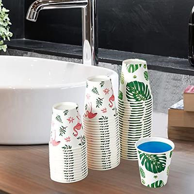 TV TOPVALUE 600 Pack 4oz Disposable Paper Cups, Bathroom Cups