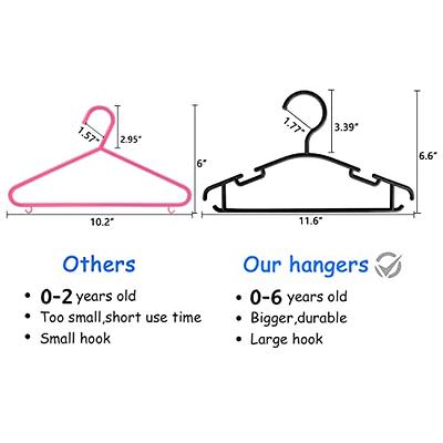 GoodtoU Toddler Hangers 100 Pack Kids Hangers Bulk Plastic Kids Clothes  Hangers Gray Toddler Hangers - Yahoo Shopping