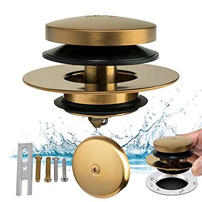 Artiwell Universal Tip Toe Bath Drain Stopper and Cover, Bathtub Drain  Stopper, Replaces Lift and Turn, Tip-Toe and Trip Lever drains for Tub, EZ