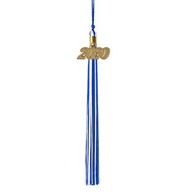 Endea Graduation Mixed Triple Color Tassel with Gold Date Drop