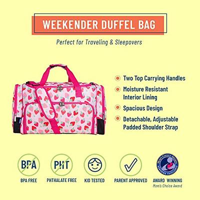 Gym Travel Duffle Bag for Girls - Gymnastics Sports Dance Bag with Shoe  Compartment & Wet Pocket Unicorn Kids Travel Bag Teens Weekender Sleepover